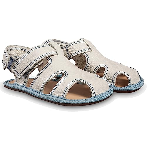 Magical Shoes Babysandalen, Sandalen, Minimalschuhe Baby Mädchen & Jungen, Barfußschuhe weich leicht, Barefoot Kids, minimalistische Schuhe, Kinderschuhe, Himmelblau, Gr. 20, Janu von Magical Shoes