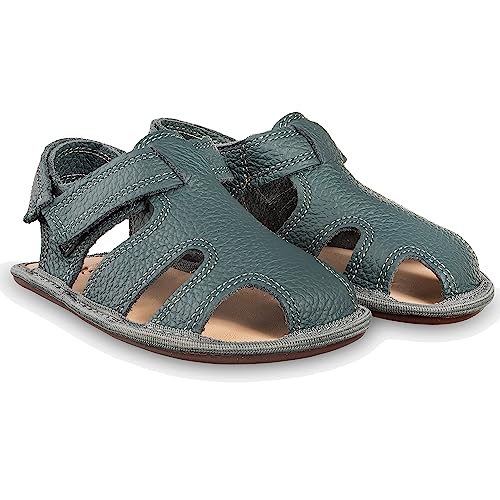 Magical Shoes Babysandalen, Sandalen, Minimalschuhe Baby Mädchen & Jungen, Barfußschuhe weich leicht, Barefoot Kids, minimalistische Schuhe, Kinderschuhe, Marine, Gr. 20, Janu von Magical Shoes