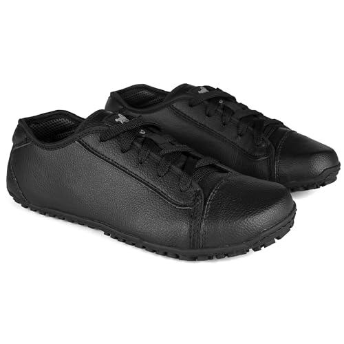 Magical Shoes Elegante Barfußschuhe, Damen/Herren, Barefoot, Minimalistische Schuhe, Freizeit, Reise, Outdoor, Wandern, Flexibel, rutschfest, Promenade, GR. 44, Schwarz Vegan von Magical Shoes