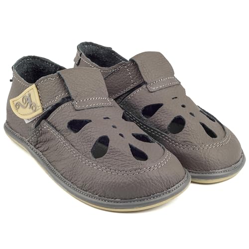 Magical Shoes Weiche Kinderschuhe, Kinder, Barfußschuhe, Sandalen, Krabbelschuhe-Baby, rutschfeste Hausschuhe, Outdoor, Leder, Gr. 20, Coco, Dunkel Grau Magical Shoes Weiche Kinderschuhe, Kinder, Barfußschuhe, Sandalen, Krabbelschuhe-Baby, rutschfeste Hausschuhe, Outdoor, Leder, Gr. 20, Coco, Dunkel Grau von Magical Shoes