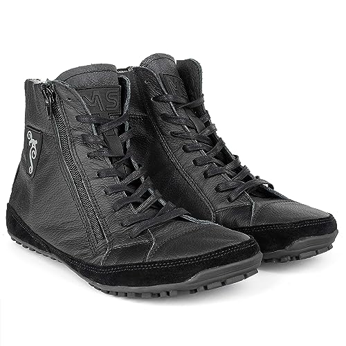 Magical Shoes gefütterte Barfußschuhe Damen & Herren, Minimal Boots warm, Leder Halbstiefel, Winterschuhe minimalistisch, Ankle Boot Handgemacht in der EU, Gr. 39, Schwarz, Alaskan X Magical Shoes gefütterte Barfußschuhe Damen & Herren, Minimal Boots warm, Leder Halbstiefel, Winterschuhe minimalistisch, Ankle Boot Handgemacht in der EU, Gr. 39, Schwarz, Alaskan X von Magical Shoes