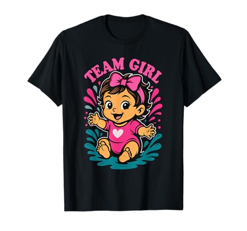 Team Girl Party zur Enthüllung des Geschlechts des Babys T-Shirt Team Girl Party zur Enthüllung des Geschlechts des Babys T-Shirt von Magical and Funny Baby Announcement Gifts Co.