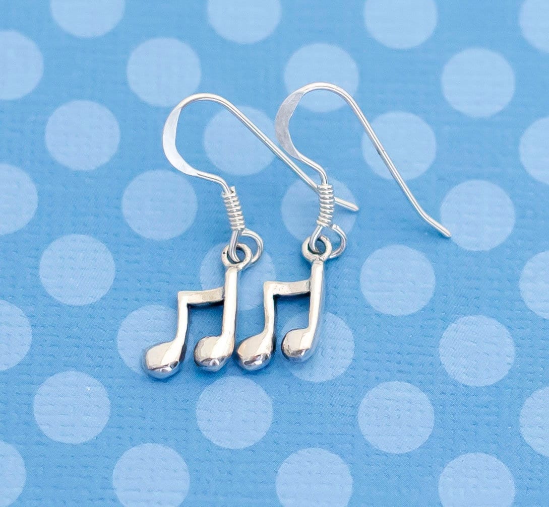 Vintage Boho Musik Note Sterling Silber Ohrhänger - M8 Vintage Boho Musik Note Sterling Silber Ohrhänger - M8 von MagicalByMagical