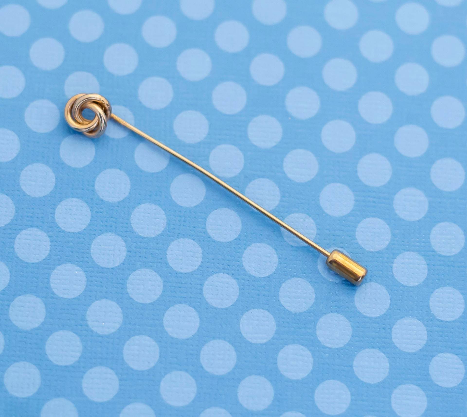 Vintage Mid Century Knoten Gold Ton Stickpin Von Krementz - M9 von MagicalByMagical