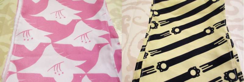 Kunihiko Ikuara Yurikuma Arashi Weiß Rosa Vögel Blumen Gelb Schwarzen Bären Alarm Schals von MagicalMacGuffins