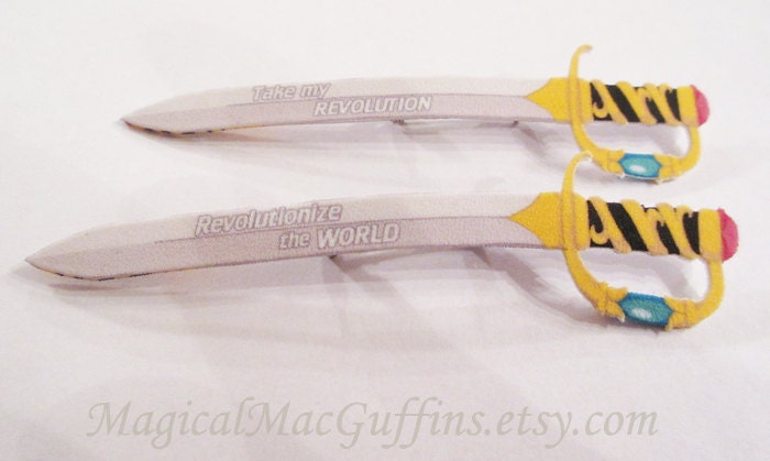 Revolutionäres Mädchen Utena Zauberhaftes Schwert Von Dios Affirmation Pin von MagicalMacGuffins