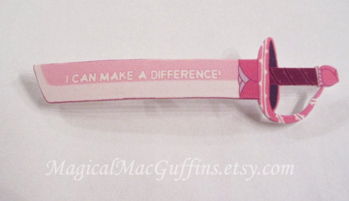 steven Universum Inspiriert Connie Maheswaran Rose Quarz Schwert Affirmation Pin von MagicalMacGuffins