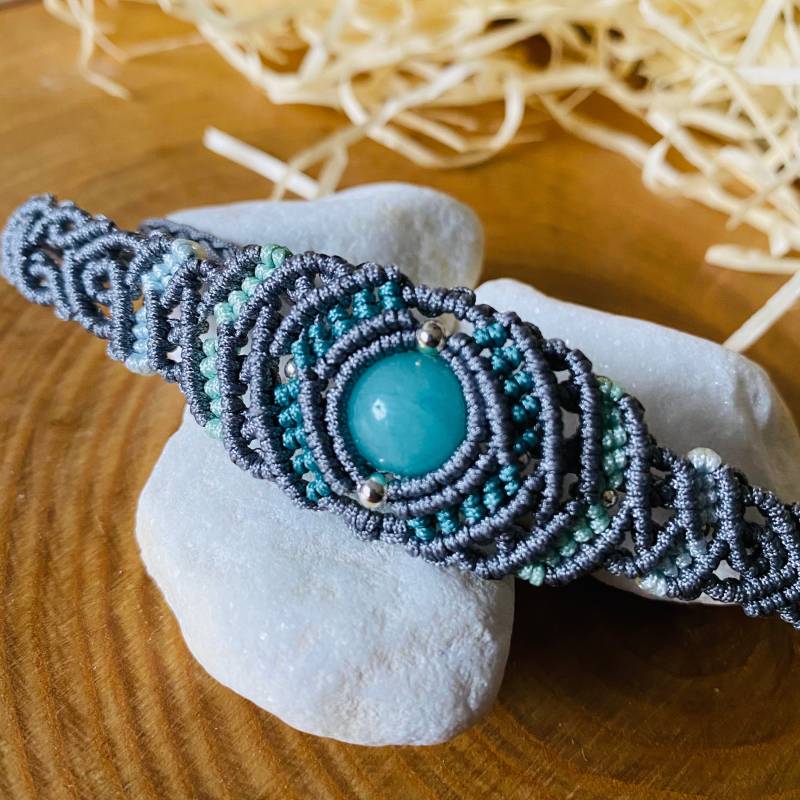 Makramee Armband "Fernanda" Mit Perle Nach Wahl | Farbauswahl Individueller Schmuck Perlenarmband Boho Hippie von MagicalMakramee