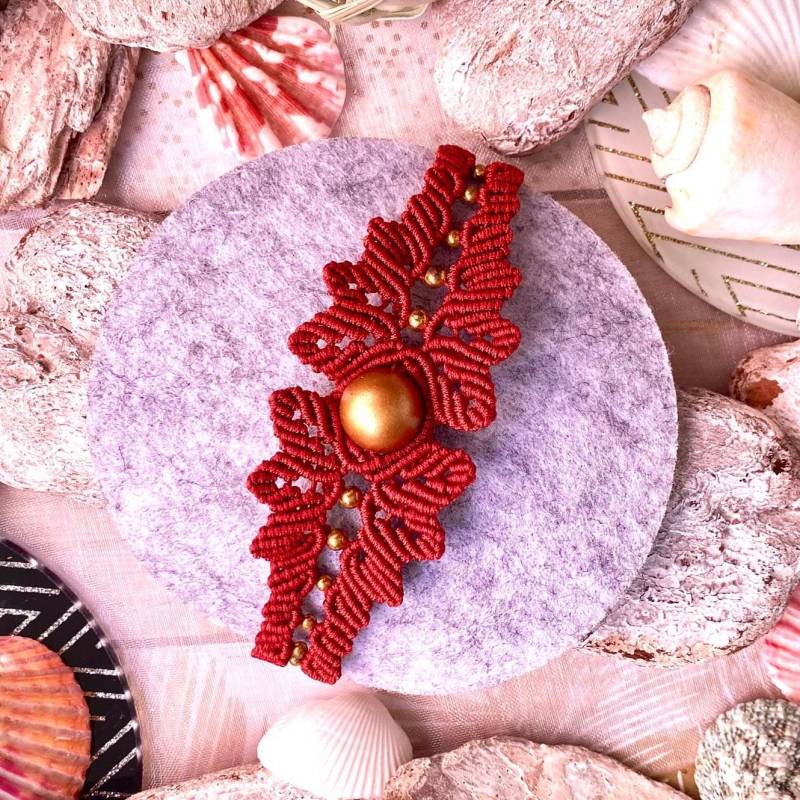 Makramee Armband "Ivy" Mit Edelstein Nach Wahl | Farbauswahl Individueller Schmuck Perlenarmband Boho Hippie von MagicalMakramee