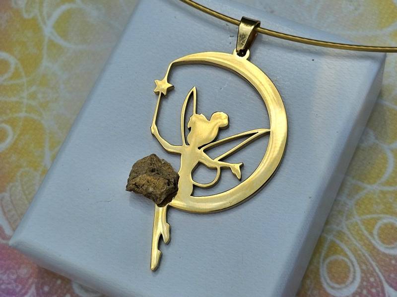 Holy Stone Amulett Elfe | Golden Tinkerbell Gold 5D von MagicalSoulArts