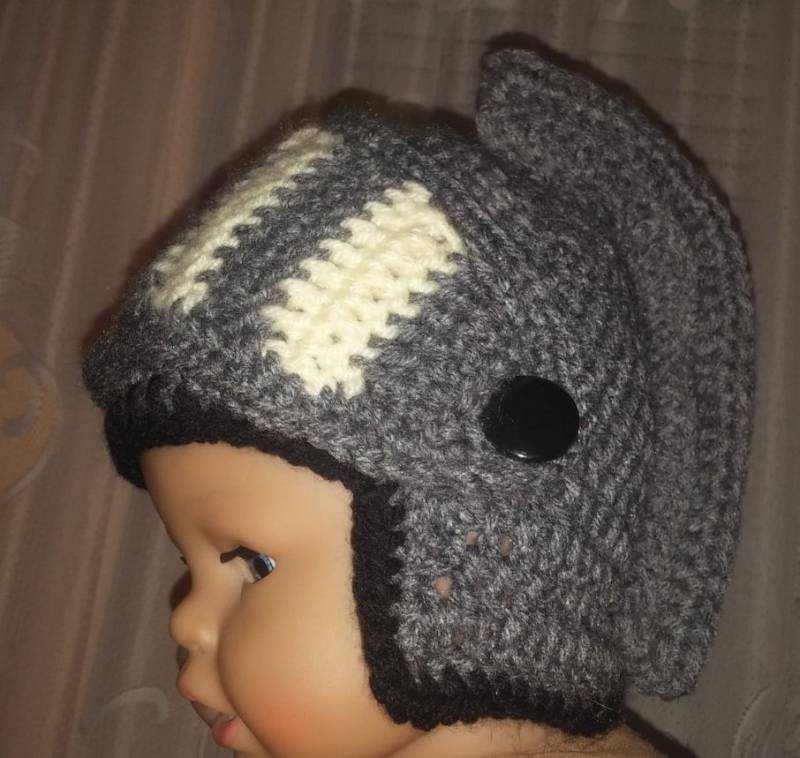 Sonderanfertigung. Viking/Trojaner/Earflap Mütze Häkeln/Halloween/Renaissance/Spartan/Titan/Snowboard/Ski Helm Hut/Babyhat von MagicalStrings