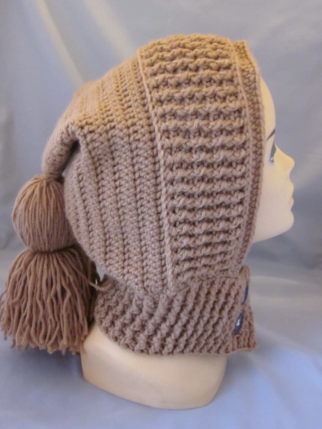 Wickeln, Neck Warmer, Girls Kutte, Kapuze Haube/Schal, Gehäkelt, Kapuzen Cowl Hut, Hals Hoodie, Pixie Hat von MagicalStrings