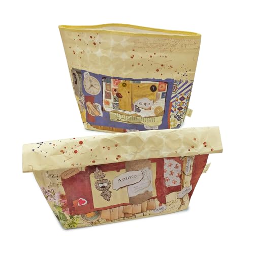 Magicamente Carta Taschen-Set, Liebe Und Zeit, Kit 2 Pochette Coordinate Magicamente Carta Taschen-Set, Liebe Und Zeit, Kit 2 Pochette Coordinate von Magicamente Carta
