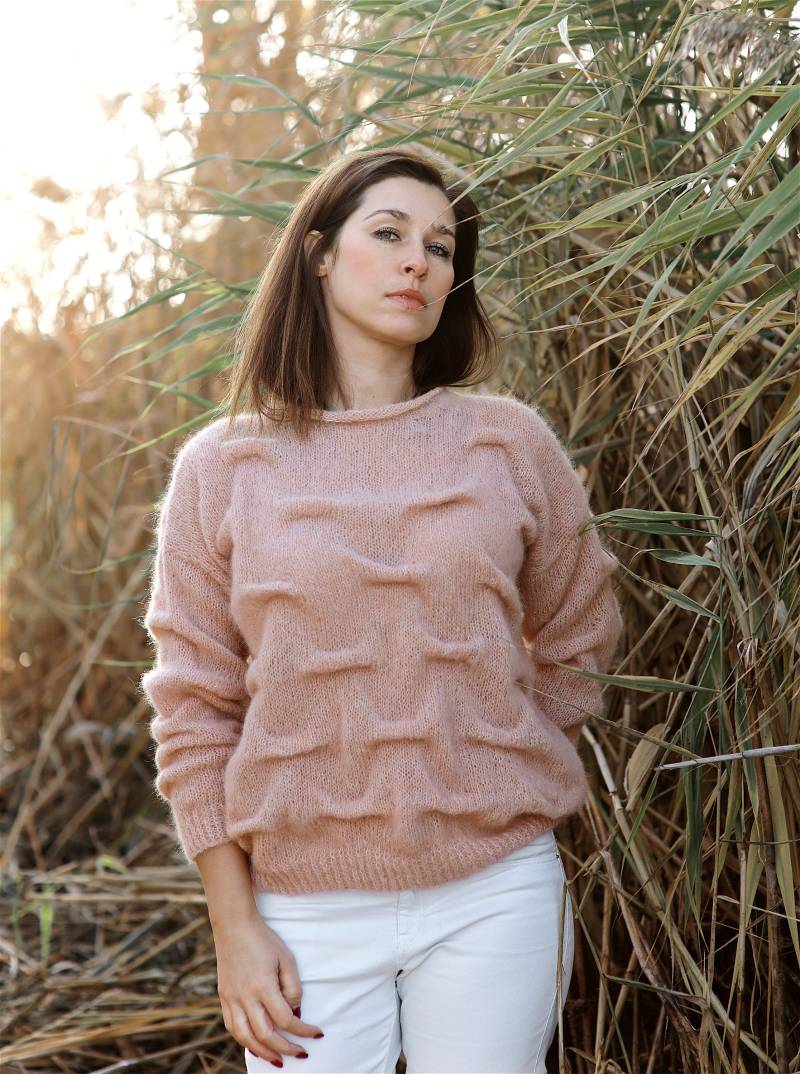 Alpaka Pullover Damen Handgestrickter Alpakapullover. Für Frauen von MagicclewByLesia