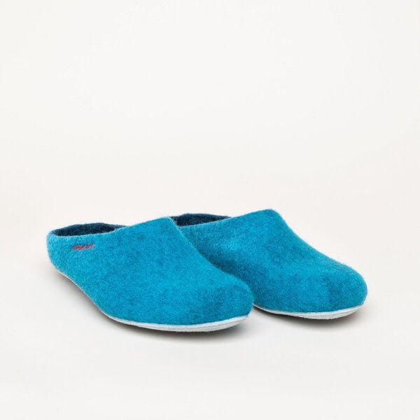 Magicfelt Filz-Hausschuh AP 701 aus 100% Merino-Wolle | Pantoffeln für Damen & Herren mit hochwertiger Ledersohle - Made in Tirol von Magicfelt
