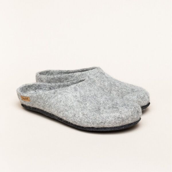 Magicfelt Filz-Hausschuh 719 aus 100% seltenen Wollen | Pantoffel für Damen & Herren mit anatomisch geformter Filz-Latexsohle - Made in Tirol von Magicfelt