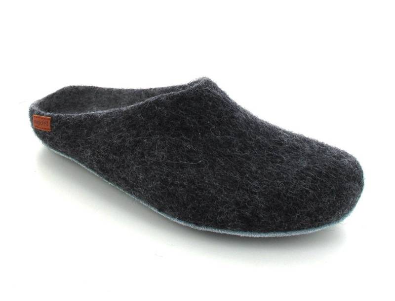Magicfelt Filzpantoffel mit Ledersohle Hausschuh reine Wolle von Magicfelt