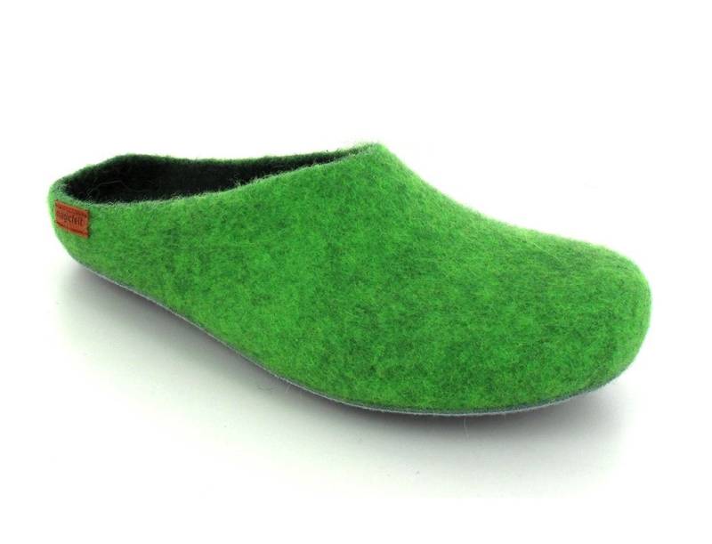 Magicfelt Filzpantoffel mit Ledersohle Hausschuh reine Wolle von Magicfelt