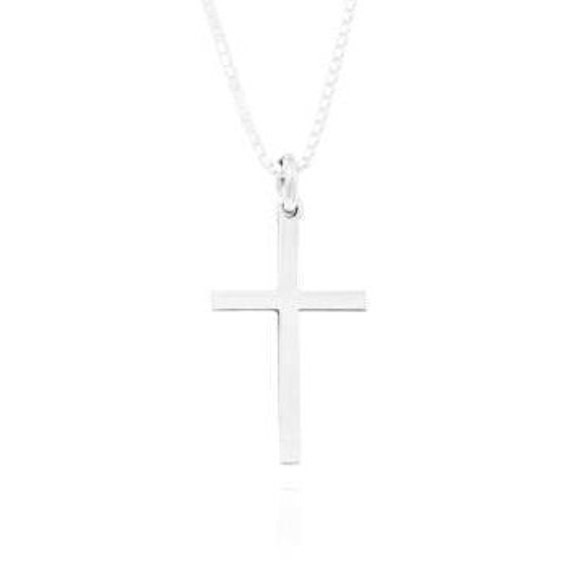Elegante Kreuz Halskette, Langes Kreuz, Dünnes Einfaches Muttertag, Mutter Tochter Schwester Frau, Geschenkideen Für Sie von MagictouchArt