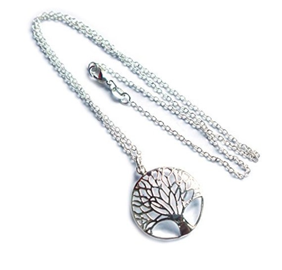 Baum 925Er Anhänger Silber Mit Kette, Weltenbaum, Tree Of Life, Des Lebens von MagischeWeltAvalon