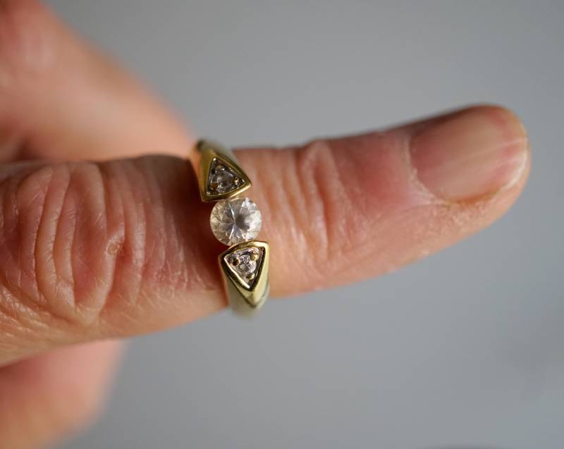 Pierre Lang Damenring Vergoldet Vintage Modernes Design, Hochwertiger Modeschmuck I Einzelstück Größe 50 von MagischeWeltAvalon