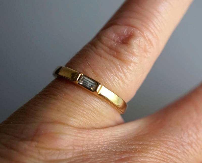 Pierre Lang Damenring Vergoldet Vintage Modernes Design, Hochwertiger Modeschmuck I Einzelstück von MagischeWeltAvalon