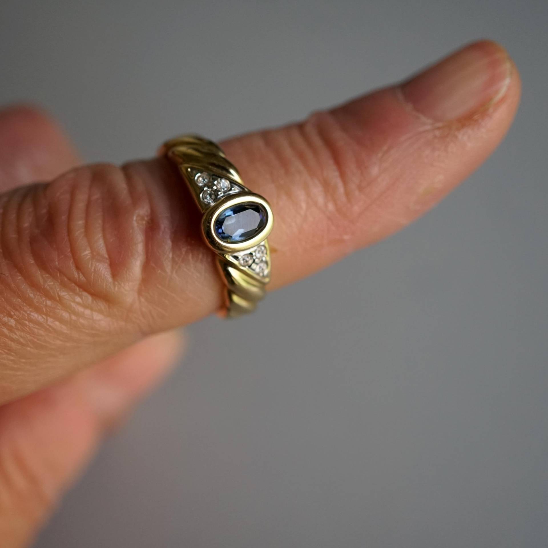 Pierre Lang Damenring Vergoldet Vintage Modernes Design, Hochwertiger Modeschmuck I Einzelstück von MagischeWeltAvalon