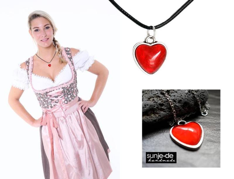 Sunje Herzerl-Anhänger Red-Candy-Heart Volksfest Partygag Liebe Love | 2 Stück von MagischeWeltAvalon