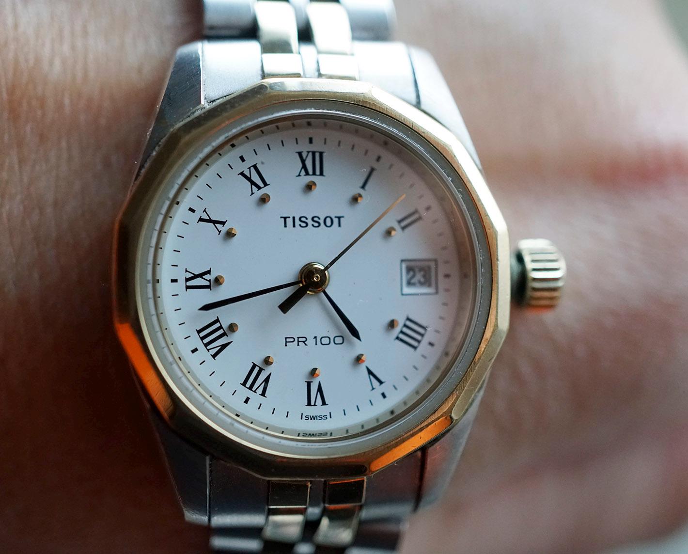 Tissot Schweiz 1992 Pr100 Vergoldete Damen Classic Quarzuhr von MagischeWeltAvalon