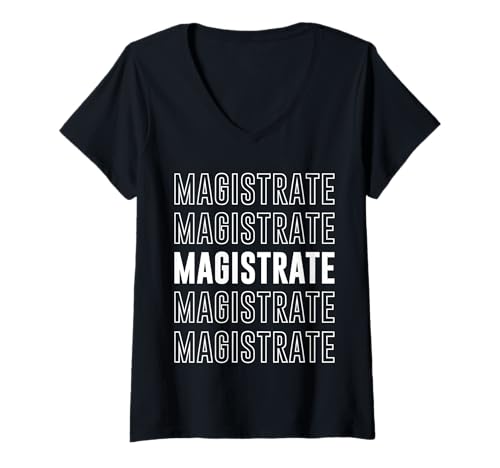Damen Magistrat T-Shirt mit V-Ausschnitt Damen Magistrat T-Shirt mit V-Ausschnitt von Magistrate Apparel