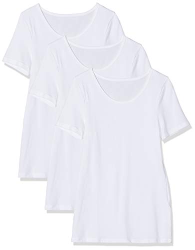 Maglev Essentials Bdx009m3 t shirt damen, Weiß (Weiß), 44 (Herstellergröße: 2XL), 3er-Pack von Maglev Essentials