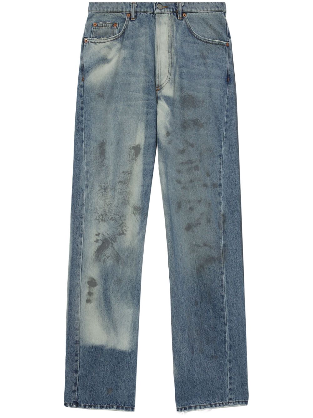 Magliano Unregular Officina Mid-Rise-Jeans - Blau von Magliano