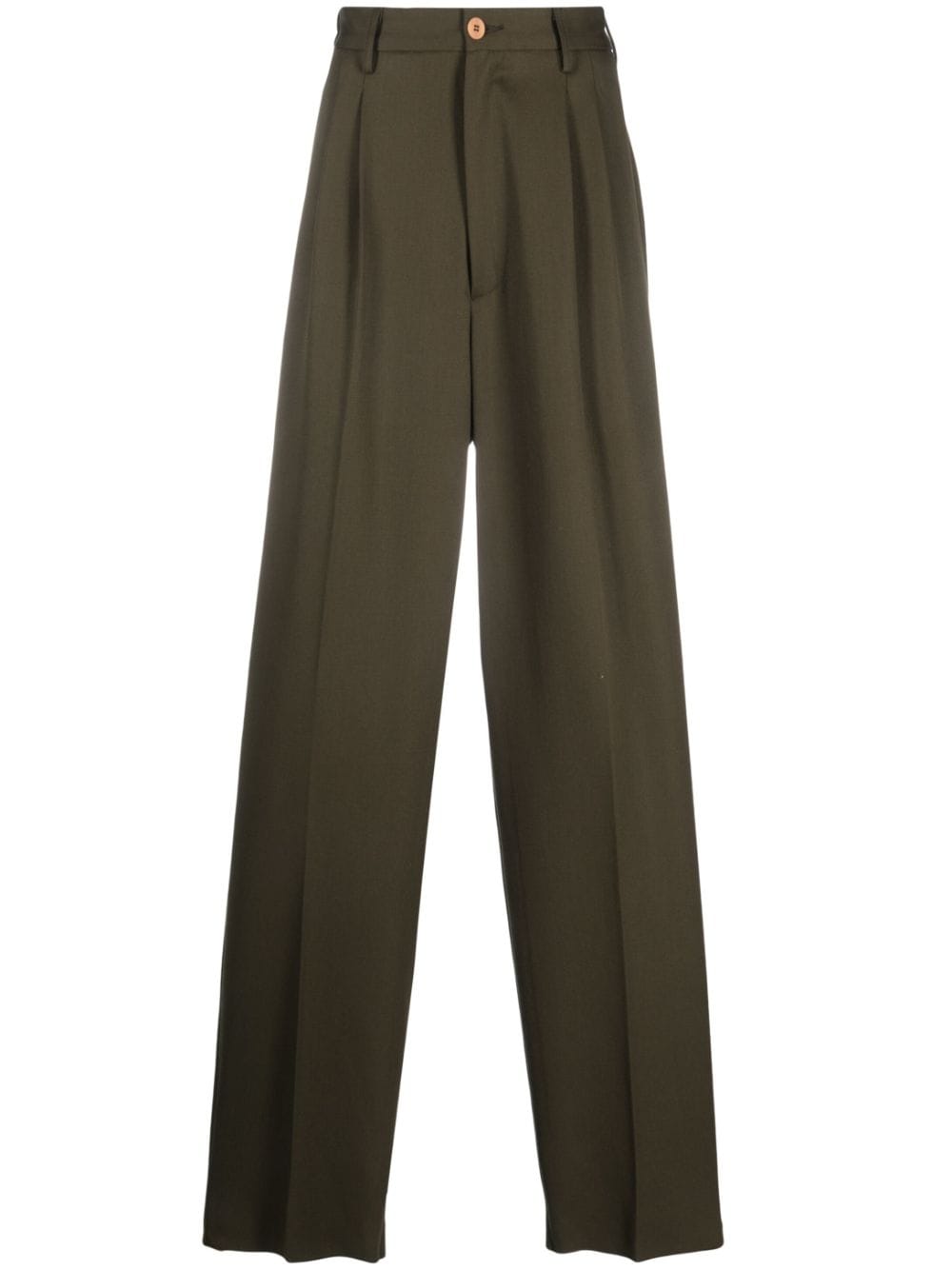 Magliano Wide-Leg-Hose mit Bundfalten - Grün von Magliano