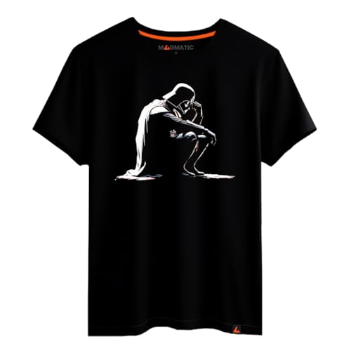 Magmatic - T Shirt Dunkler Jedi Sci-Fi-Film, Männer, Unisex, Kinder, Kollektion Dark Dream, Schwarzes Premium-T-Shirt aus 100% Baumwolle, Space-Fantasy-Geschenk, Weihnachten, Kino-Fan von Magmatic