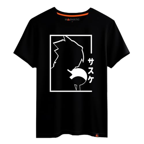 Magmatic - T-Shirt Letzter der Uchiha Manga für Herren Unisex Kinder, Kollektion Black Shadow, Premium Schwarz 100% Baumwolle, Fans von Anime und Mangas. Magmatic - T-Shirt Letzter der Uchiha Manga für Herren Unisex Kinder, Kollektion Black Shadow, Premium Schwarz 100% Baumwolle, Fans von Anime und Mangas. von Magmatic