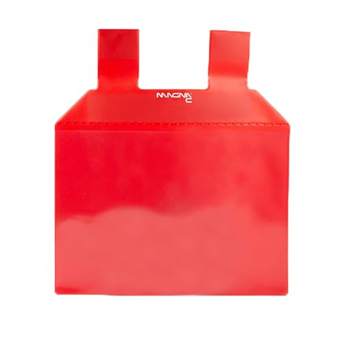 Magna-C® Magnettasche mit Schlaufen | 217 x 155 mm | DIN A5 | Ideal zur Dokumentenaufbewahrung (Rot) von Magna-C