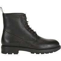 Magnanni Gefütterte Schnürboots aus genarbtem Leder mit Profilsohle in 42 von Magnanni