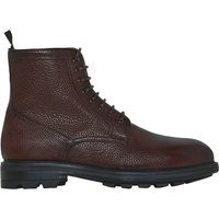 Magnanni Gefütterte Schnürboots aus genarbtem Leder mit Profilsohle in 44 von Magnanni
