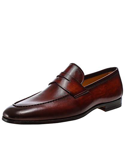 Magnanni Herren Leder-Penny-Delos-Loafer Braun 45 von Magnanni