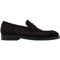 Magnanni Pennyloafer aus weichem Wildleder mit flachem Blockabsatz in 42 von Magnanni