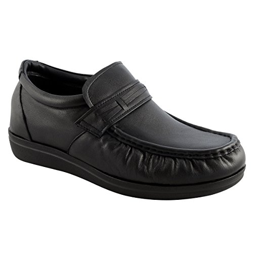 Magnatomix ® Herren Compagnon 07 Gesundheitsschuh/Reflexzonen Massageschuh mit Magnetsohlen (47, schwarz) von Magnatomix
