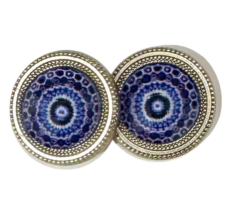 Blaues Mandala Magnetknöpfe Set Blaues Mandala Magnetknöpfe Set von MagneButton