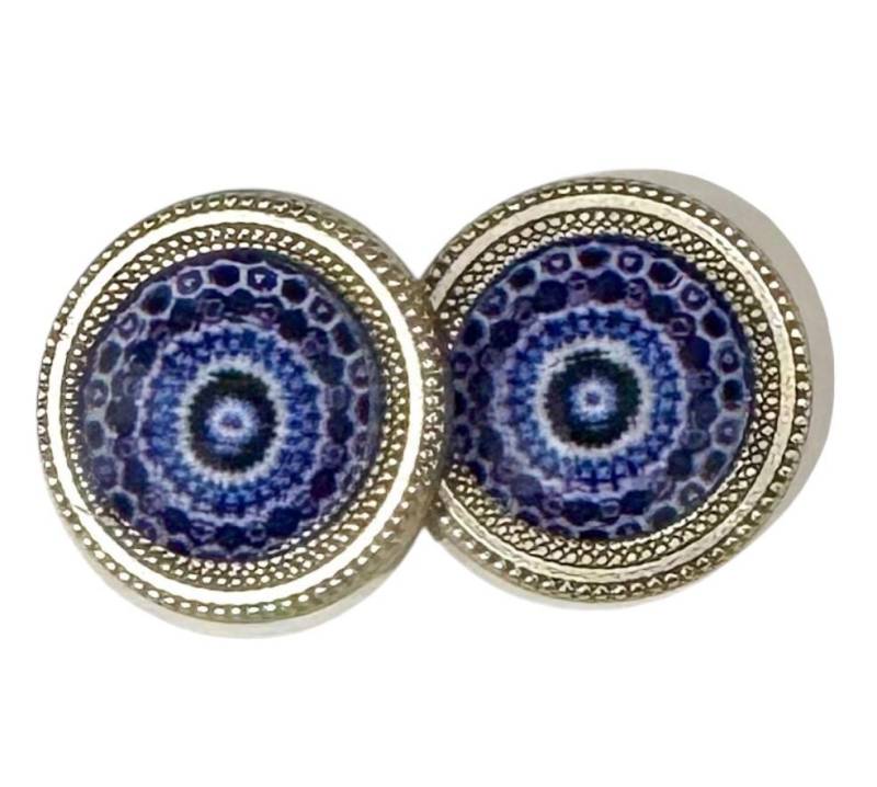 Blaues Mandala Magnetknöpfe Set Blaues Mandala Magnetknöpfe Set von MagneButton