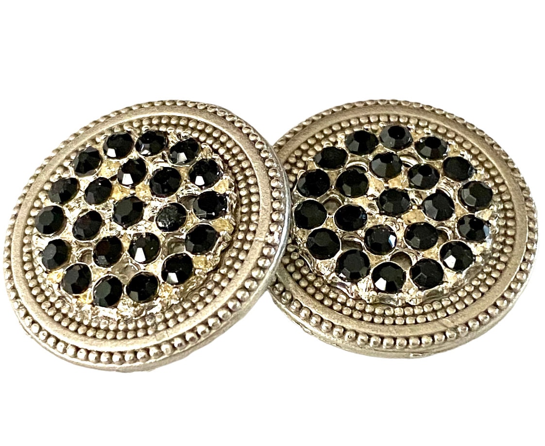 Schwarzes Strass Cluster Magnetbutton Set Schwarzes Strass Cluster Magnetbutton Set von MagneButton