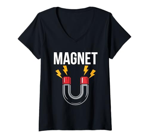 Damen Magnet T-Shirt mit V-Ausschnitt Damen Magnet T-Shirt mit V-Ausschnitt von Magnet Magnetic