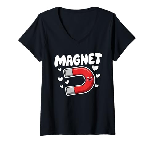 Damen Magnet T-Shirt mit V-Ausschnitt Damen Magnet T-Shirt mit V-Ausschnitt von Magnet Magnetic
