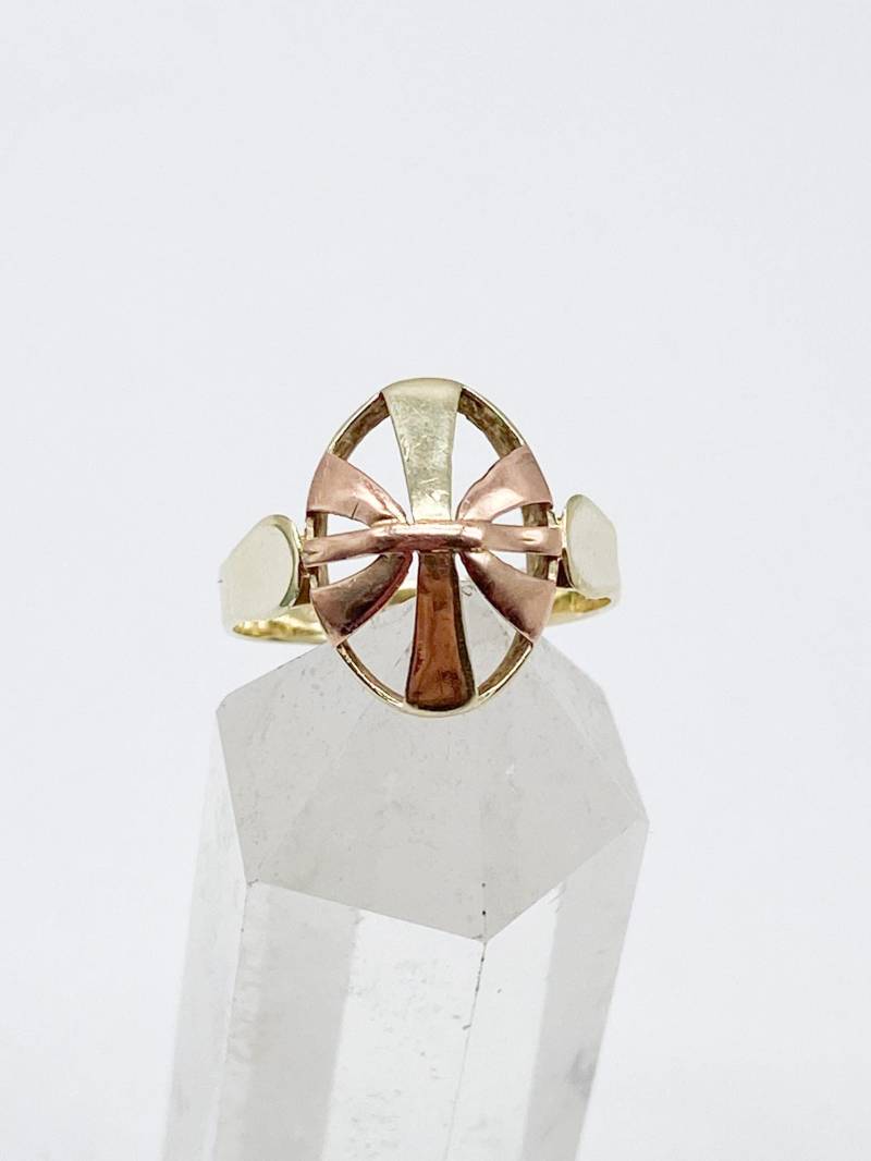 14K Gelbgold Ring Goldring Rosegold Goldmix 585Er Gestempelt - Größe 53 16, 9 Mm von MagnetBerlin