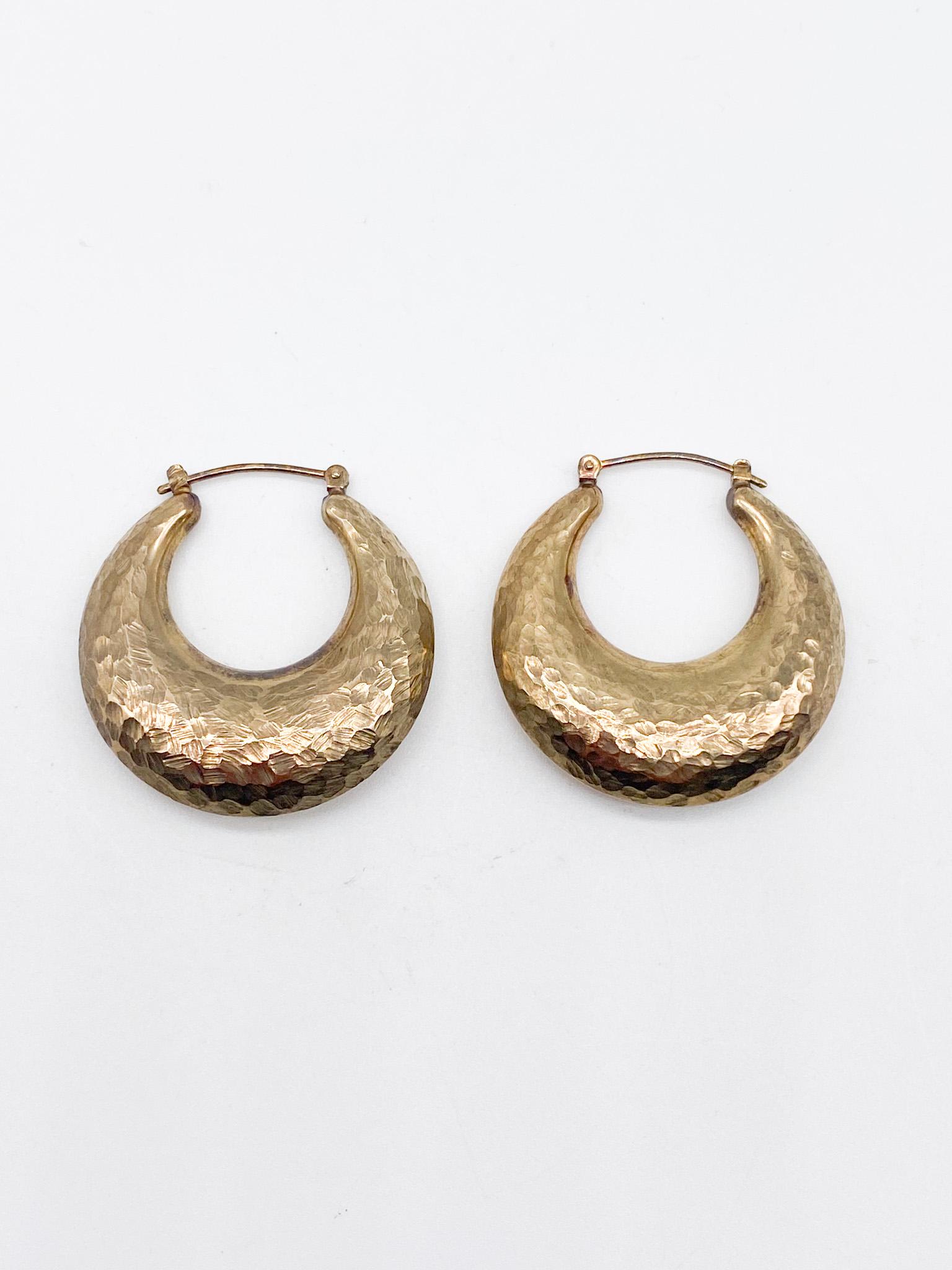 333 Gold 8K Vintage Ohrringe Kreolen Creolen Echtes von MagnetBerlin