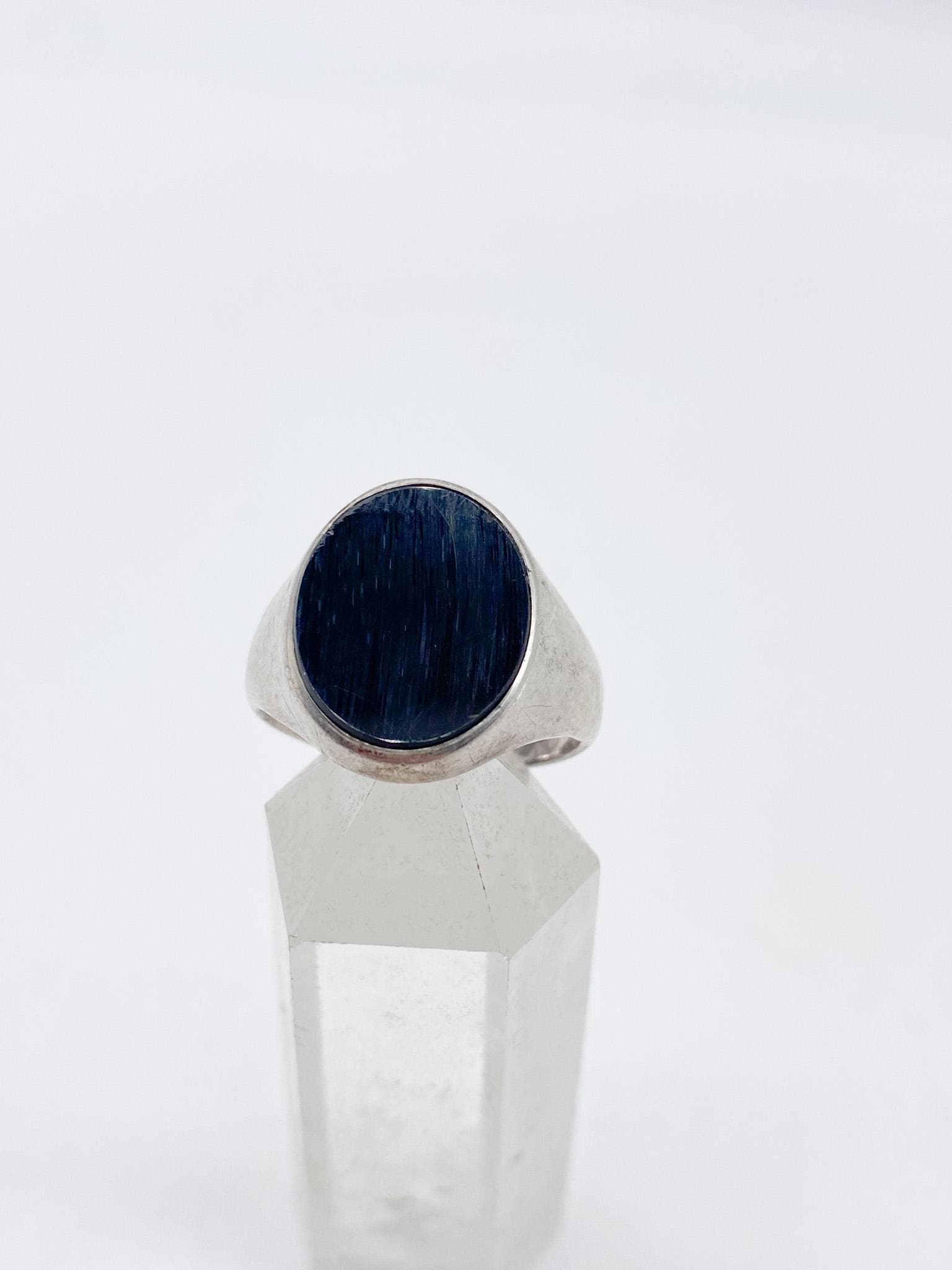 60Er Jahre Onyx Vintage Ring Aus Altem 835 Silber Größe 58 - 18, 5 Mm 60Er Jahre Onyx Vintage Ring Aus Altem 835 Silber Größe 58 - 18, 5 Mm von MagnetBerlin