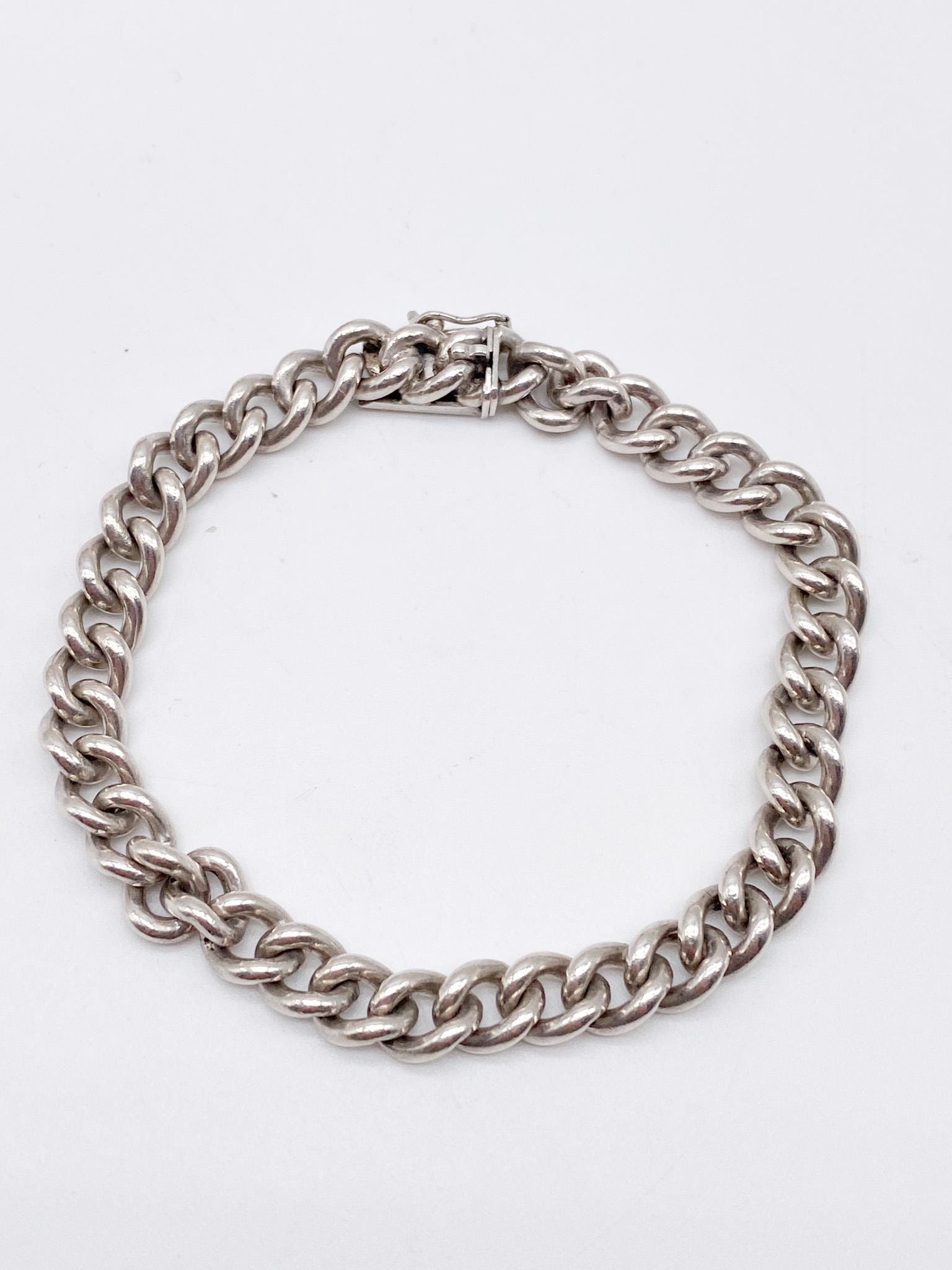60Er Jahre Unisex Vintage Armband Aus Altem 835 Silber 60Er Jahre Unisex Vintage Armband Aus Altem 835 Silber von MagnetBerlin